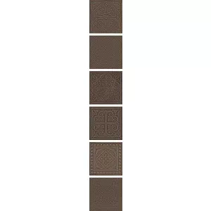 Декор Vitra Enigma Бронзовый Матовый коричневый 7,5х7,5 см