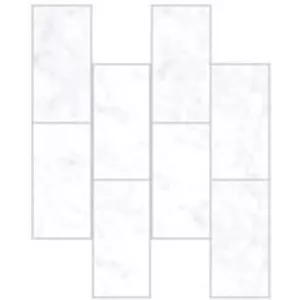 Мозаика Vitra Marmori Кирпичная кладка Каррара Белый 35,5х29 см