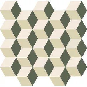 Плитка настенная Italon Element Silk Мозаика Cube Warm глазурованный матовый 600110000785 33х30,5 см